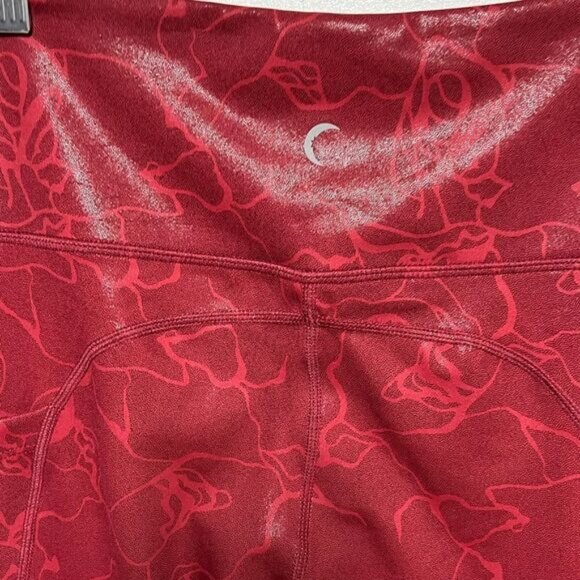 NWOT Zyia Womens Rosa Maze Light n Tight High Rise Legging size 4 Red - Picture 8 of 9